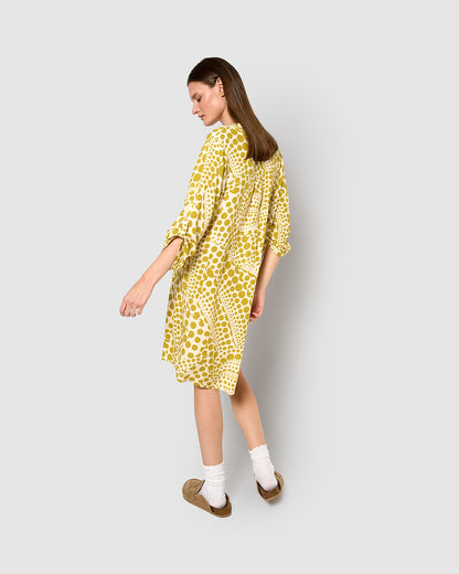 Vestido viscosa terito limón