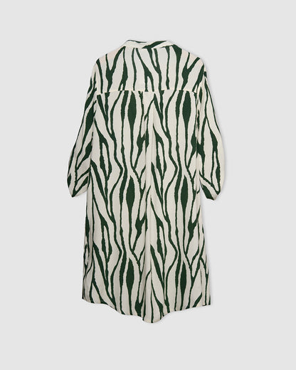 Vestido viscosa knoller verde menta