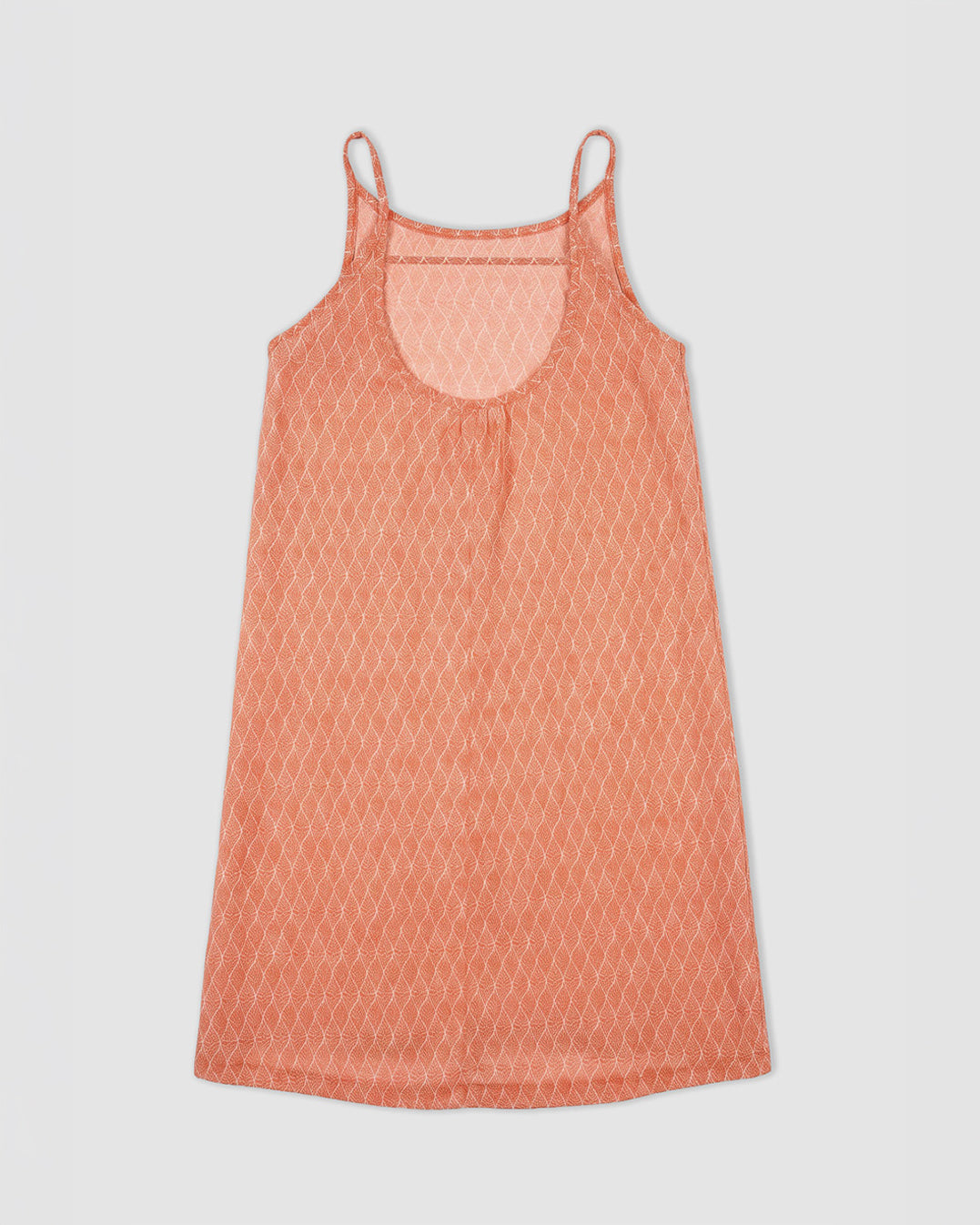 Vestido corto tirantes crepe mantra caldera