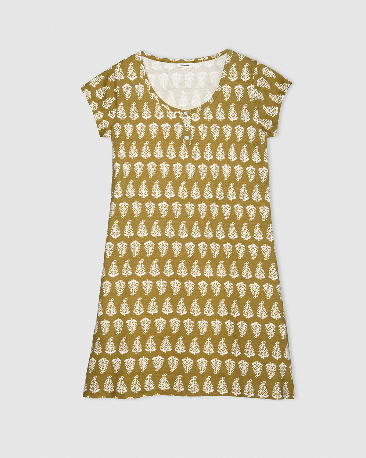 Camisón corto de algodón naveira cuerda