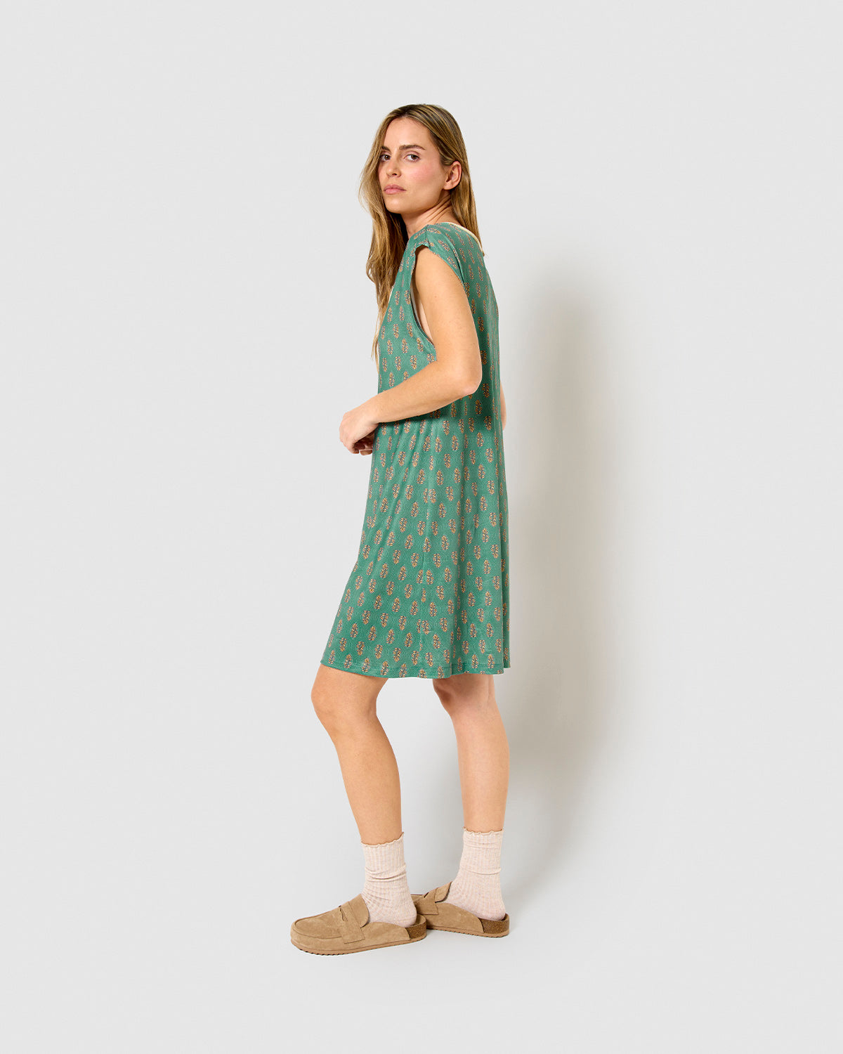 Vestido corto soft uma azul