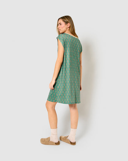 Vestido corto soft uma azul
