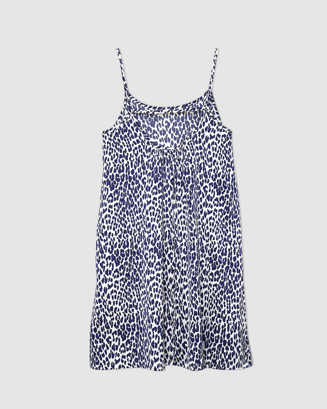 Vestido corto satén mesy azul