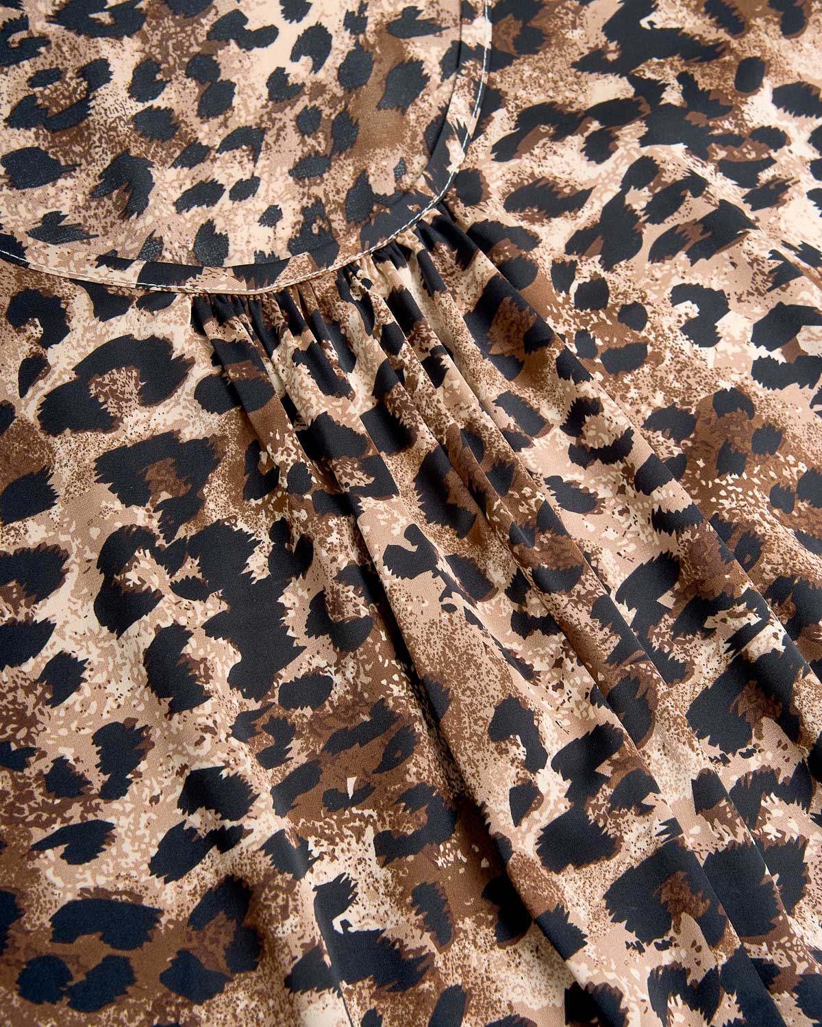 Vestido corto satén taos marrón