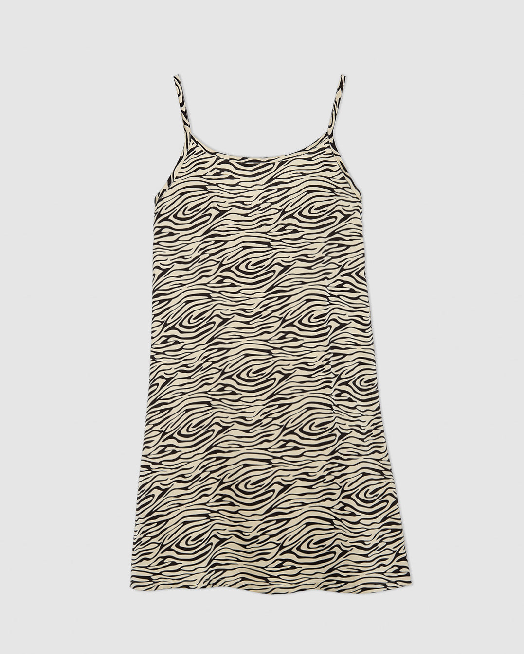 Vestido corto satén uda negro