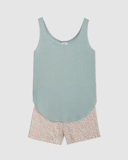 Pijama tirantes viscosa alemania verde tiffany