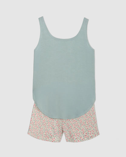 Pijama tirantes viscosa alemania verde tiffany