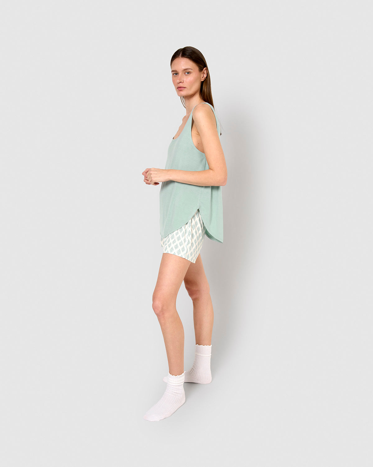 Pijama tirantes viscosa zurich verde azulado