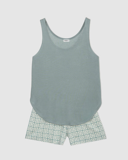 Pijama tirantes viscosa sagitario verde