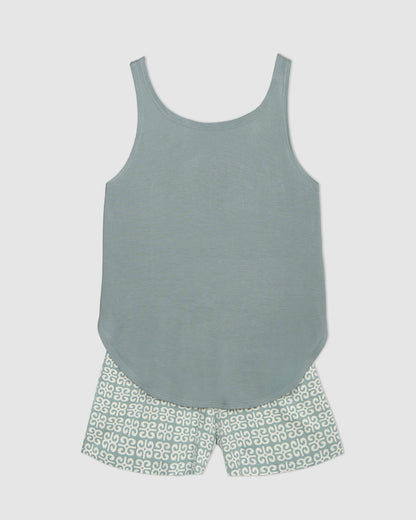 Pijama tirantes viscosa sagitario verde
