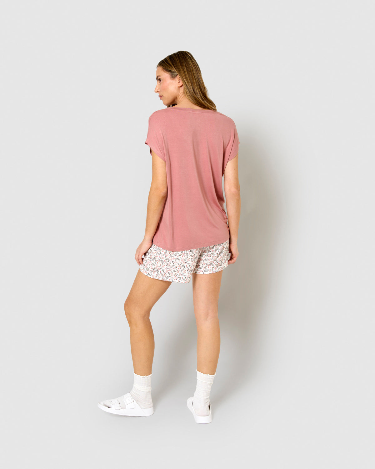 Pijama corto viscosa merchi rosa