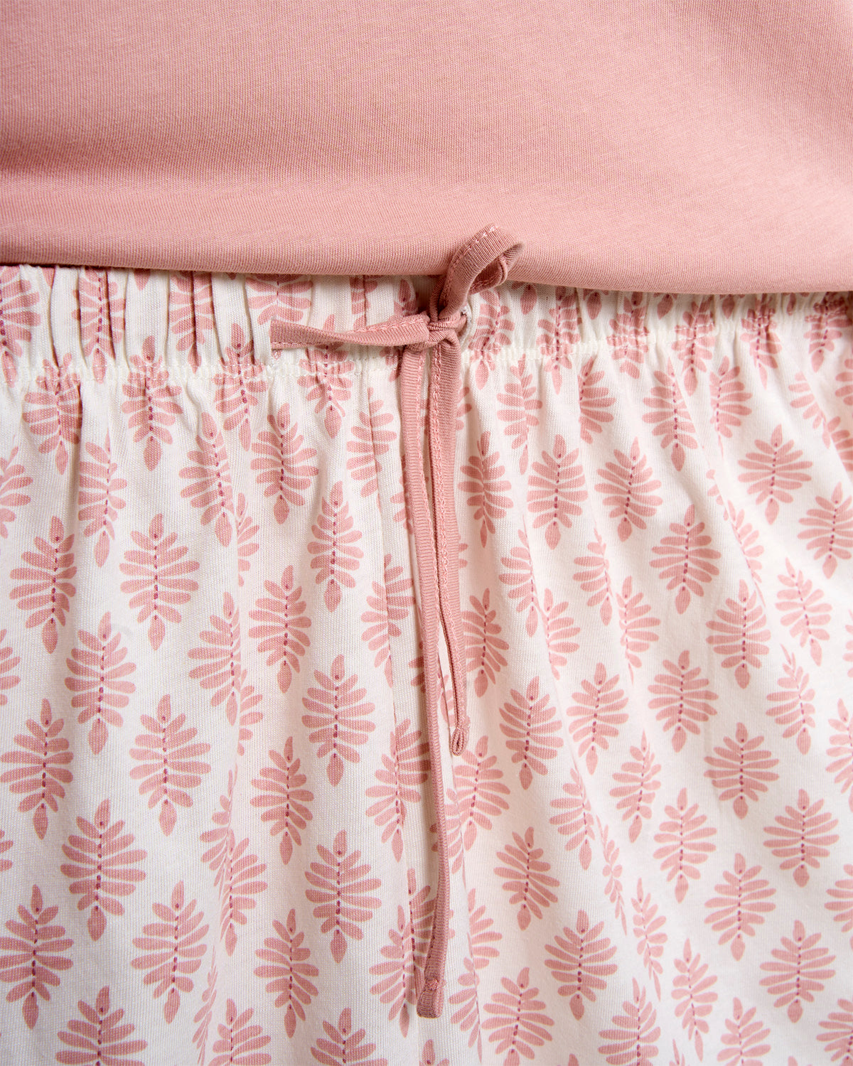 Pijama corto algodón zurich rosa palo