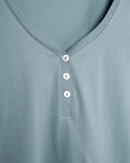 Pijama corto algodón tiara azul agua