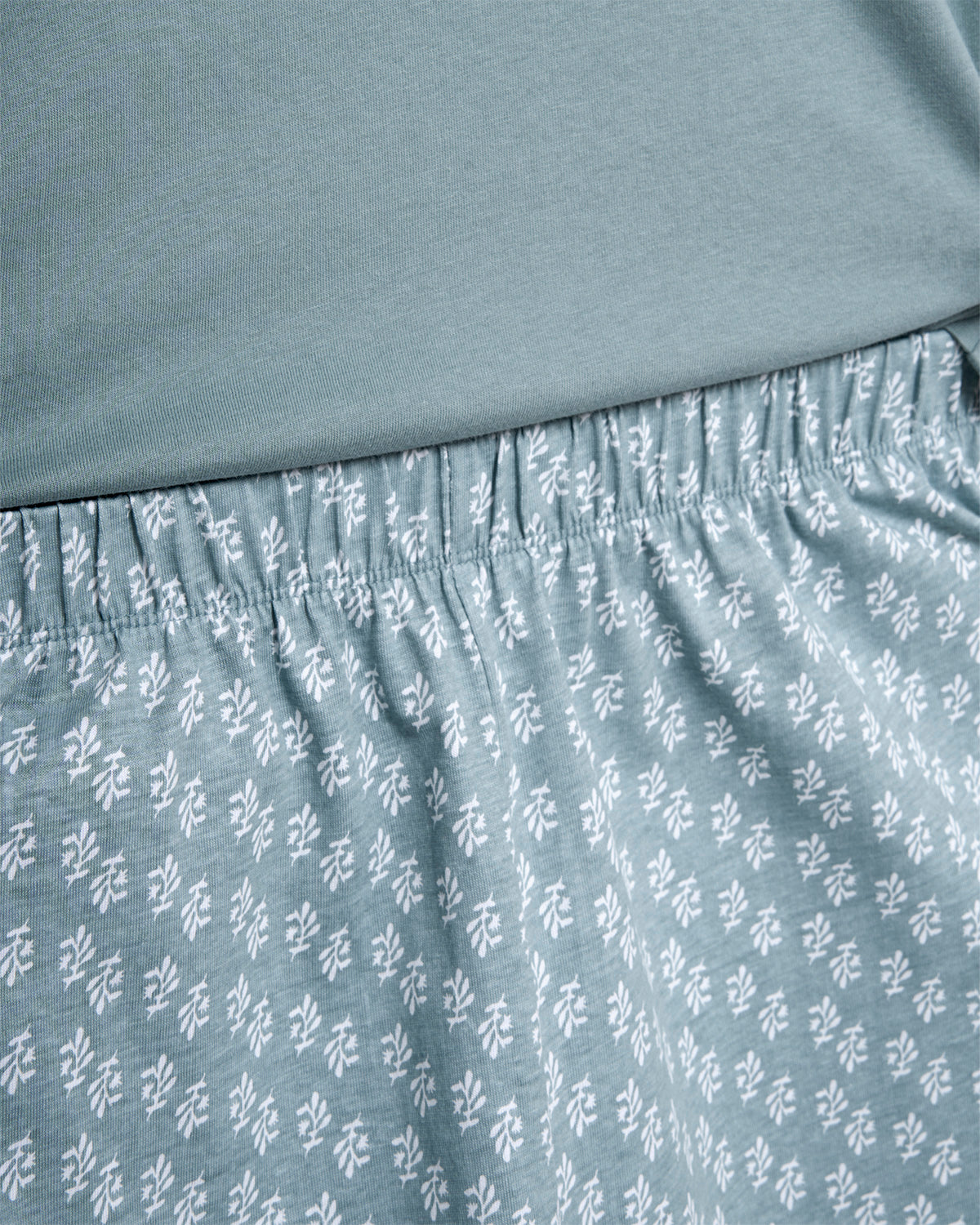 Pijama corto algodón tiara azul agua