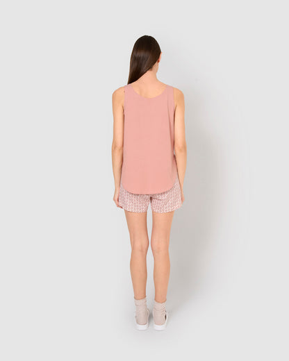 Pìjama tirantes algodón febo rosa