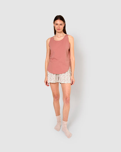 Pijama tirantes algodón merchi rosa