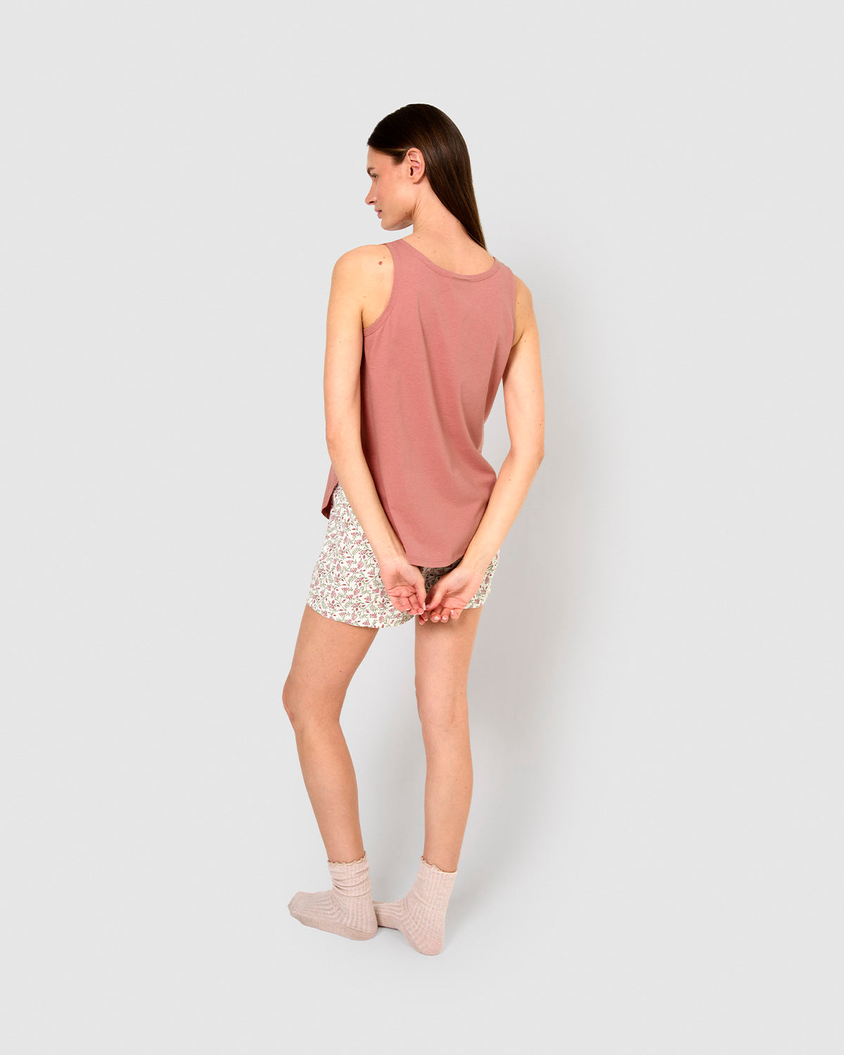 Pijama tirantes algodón merchi rosa