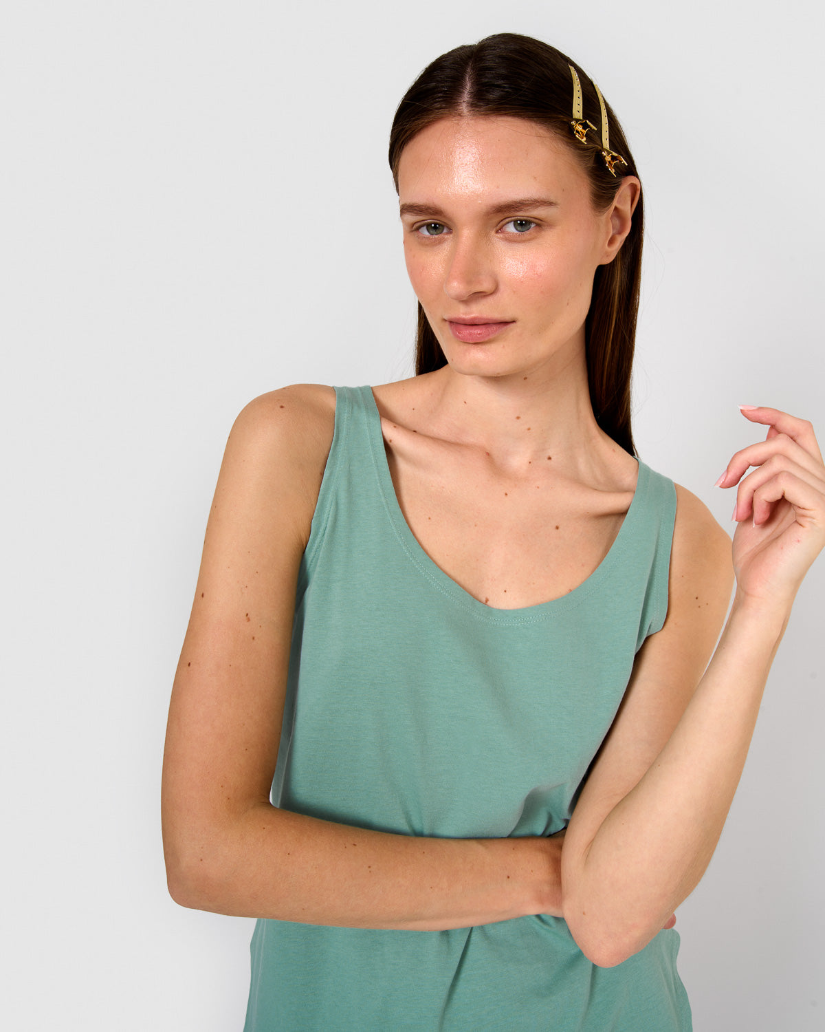 Pijama tirantes algodón clarita verde