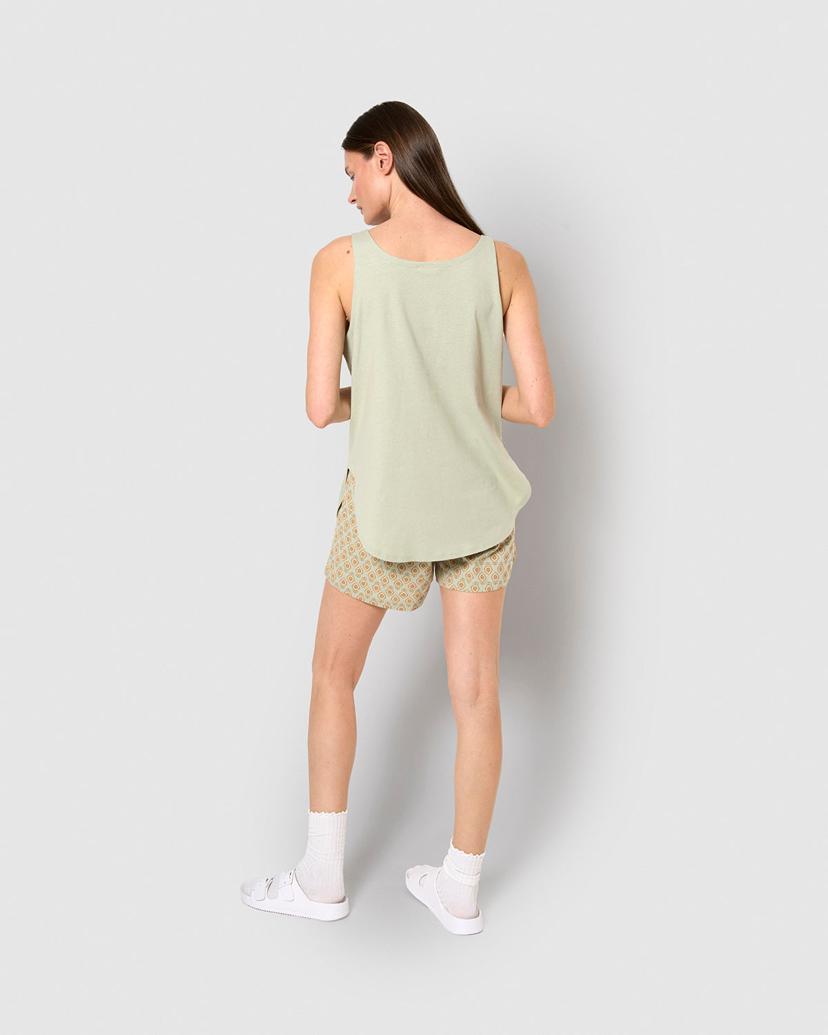 Pijama tirantes algodón kamala verde caceria