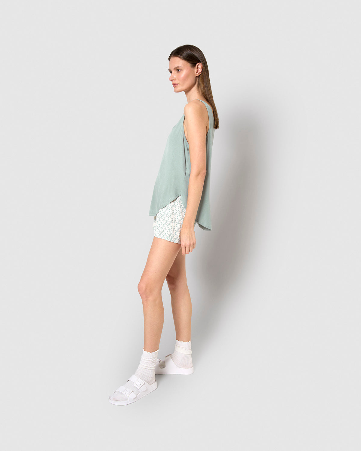 Pijama tirantes viscosa nerdana verde