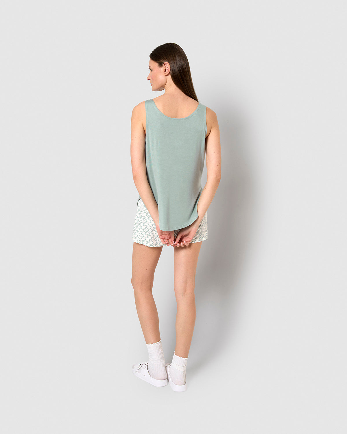 Pijama tirantes viscosa nerdana verde