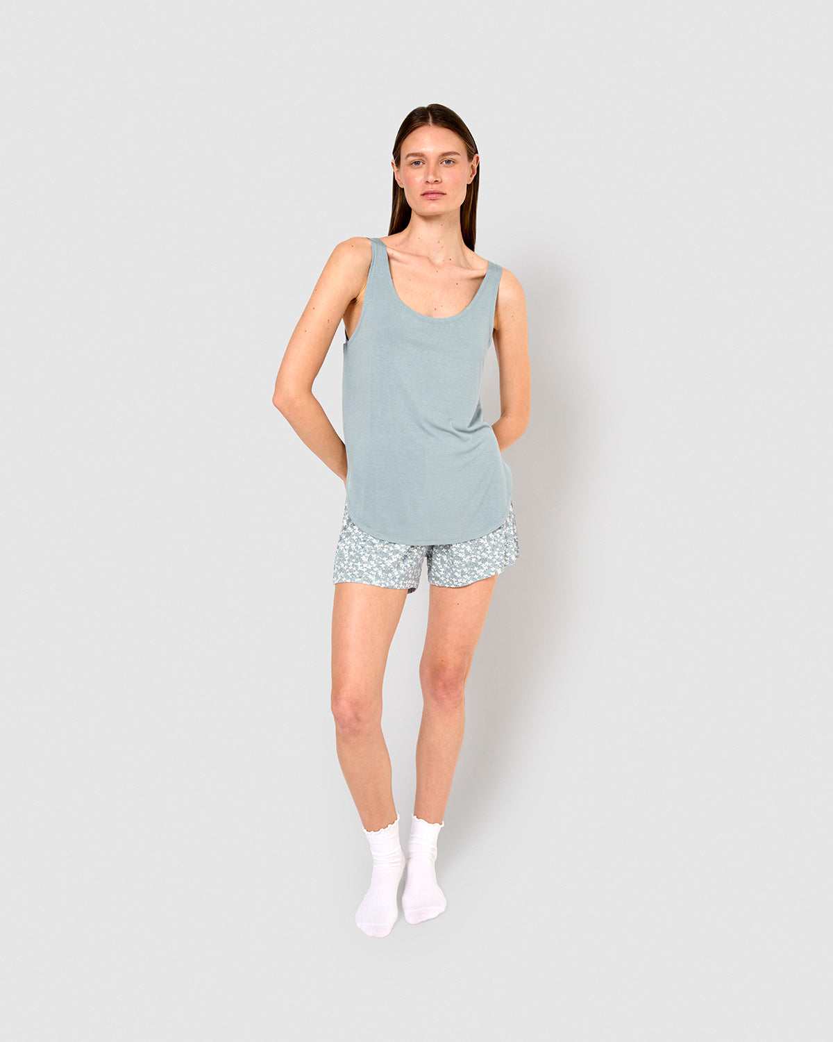 Pijama tirantes viscosa sorine azul
