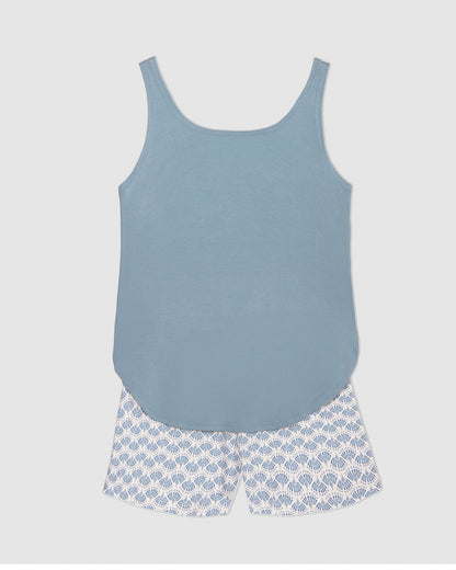 Pijama tirantes viscosa arubi índigo