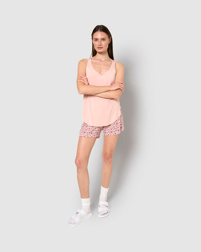 Pijama tirantes viscosa amazonas rosa