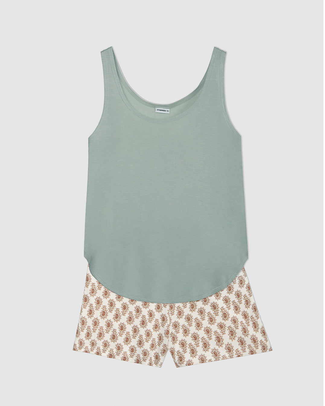 Pijama tirantes viscosa noor verde