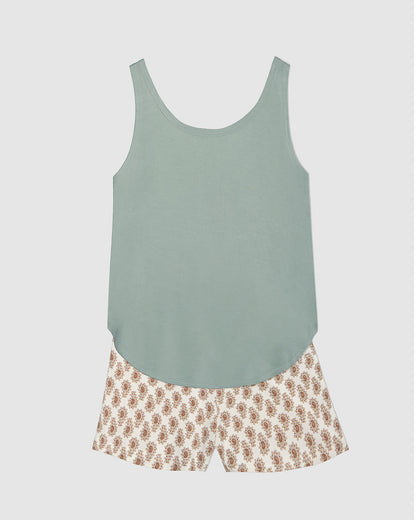 Pijama tirantes viscosa noor verde
