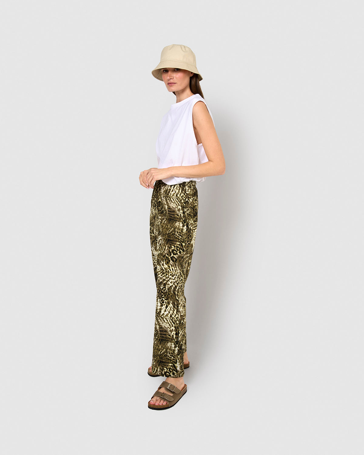 Pantalón viscosa jai verde