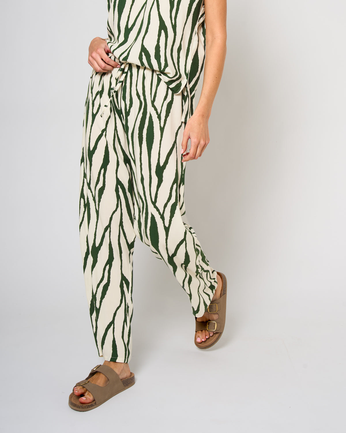Pantalón viscosa knoller verde menta
