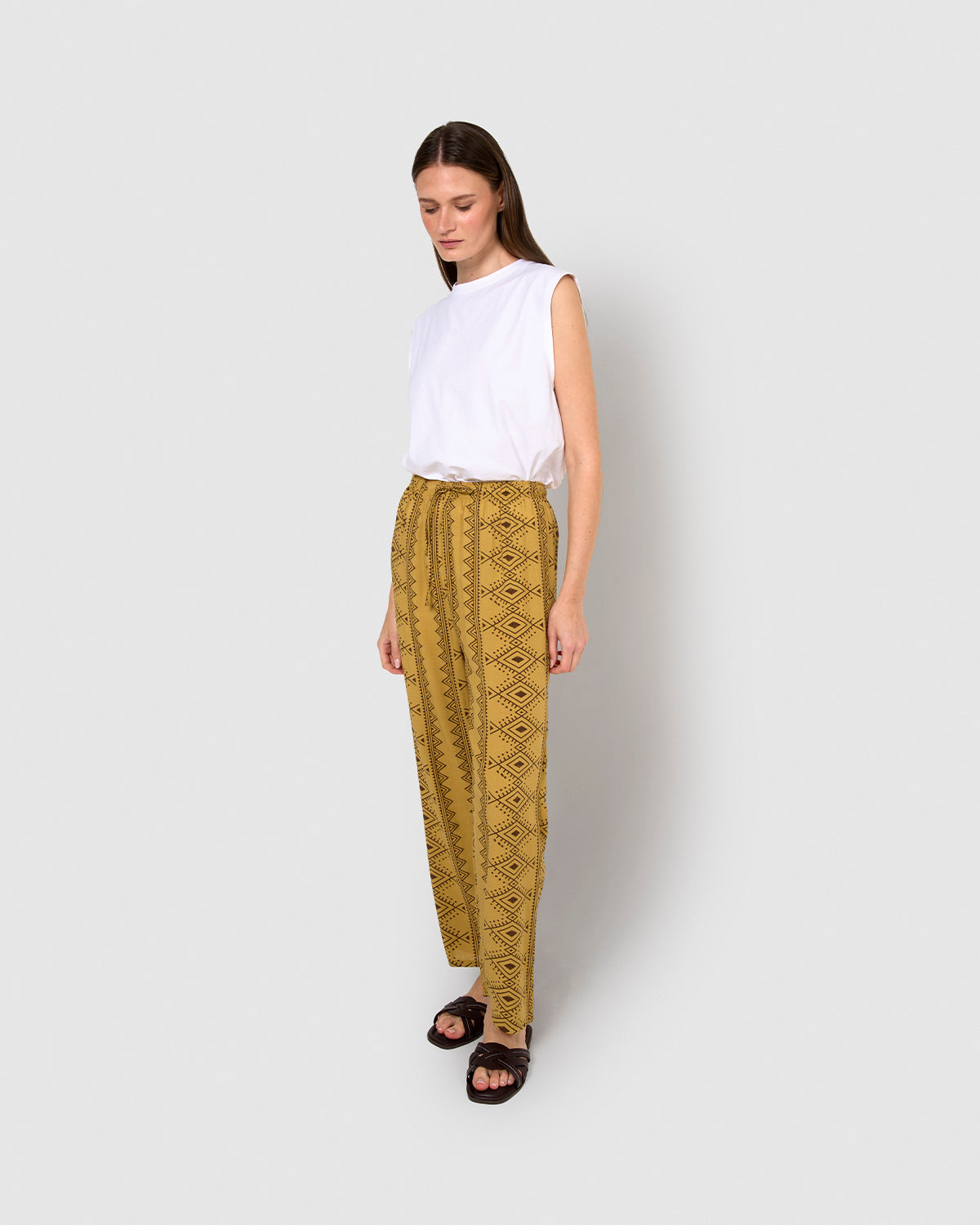 Pantalón viscosa ripley verde