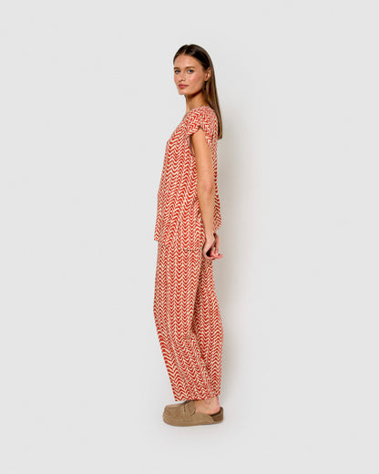 Blusa viscose oveta teja