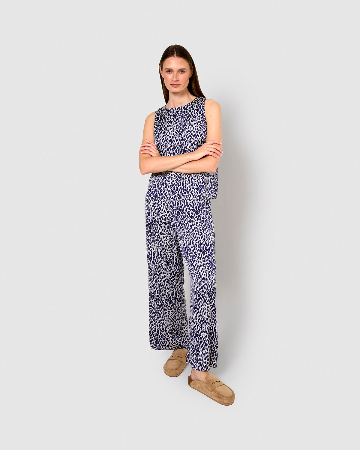 Set satinado mesy azul