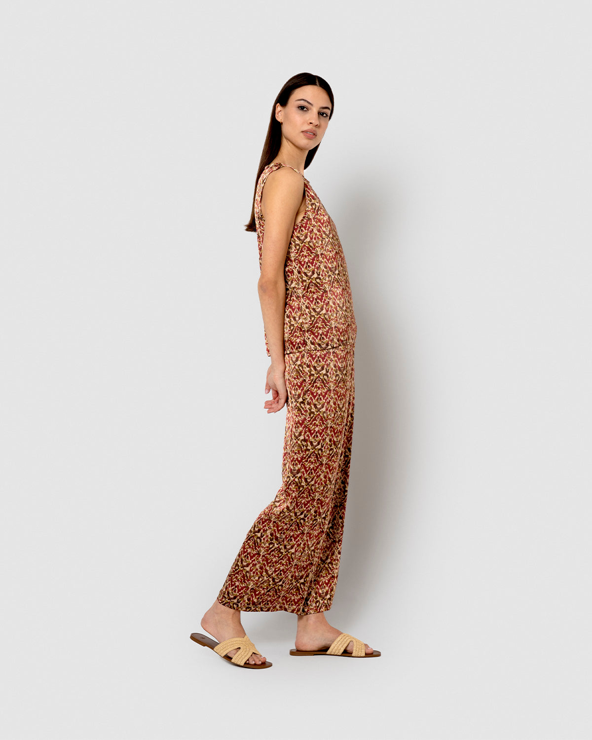 Set satinado railay rojo