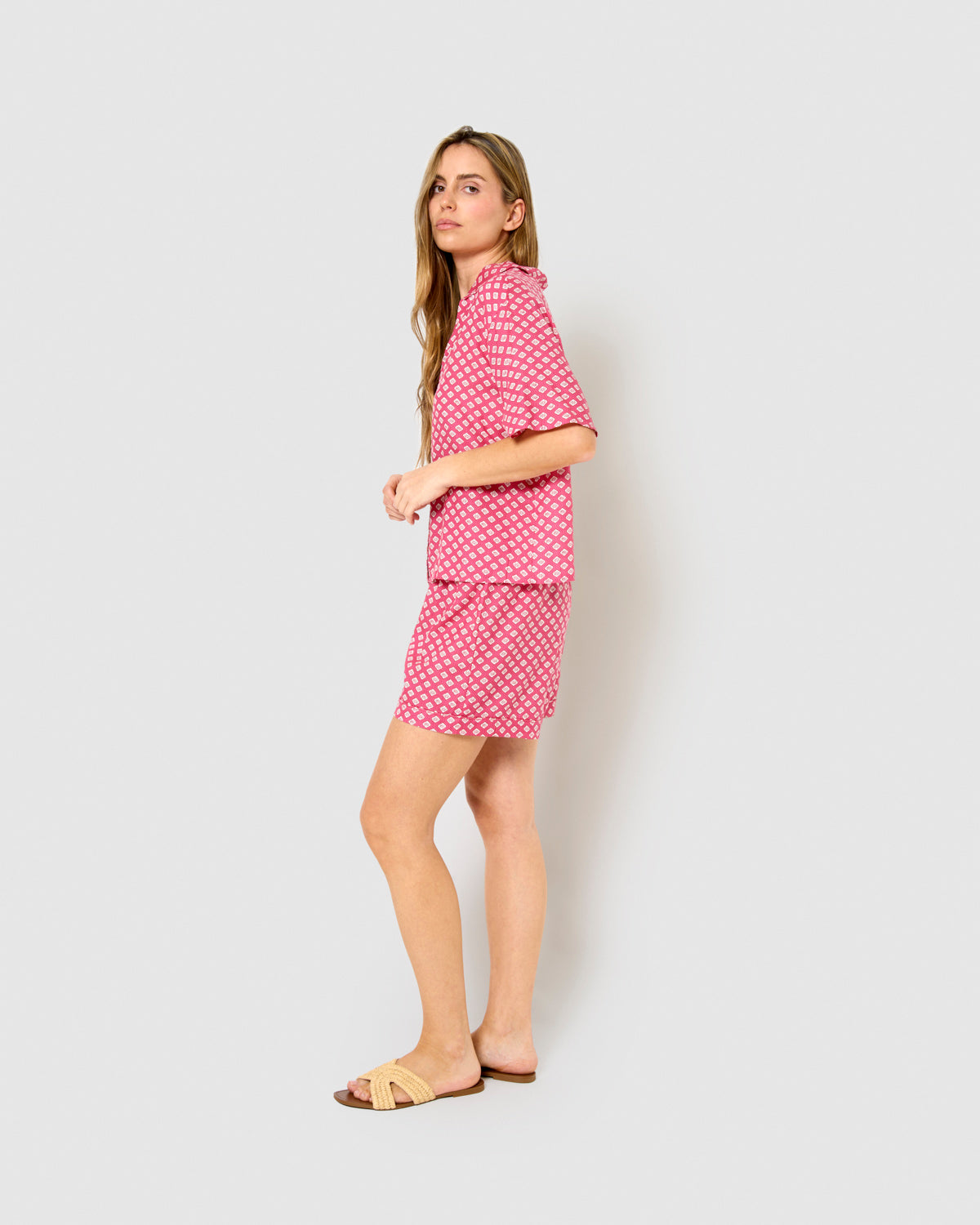 Set de viscose neville rosa