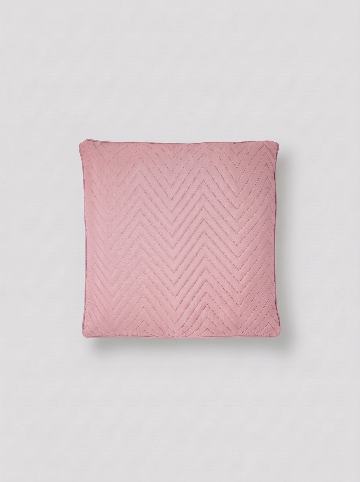 Cojín detalle zigzag liso malva