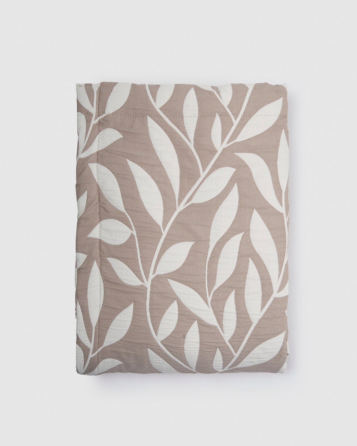 Colcha doble tela jacquard avelia arena