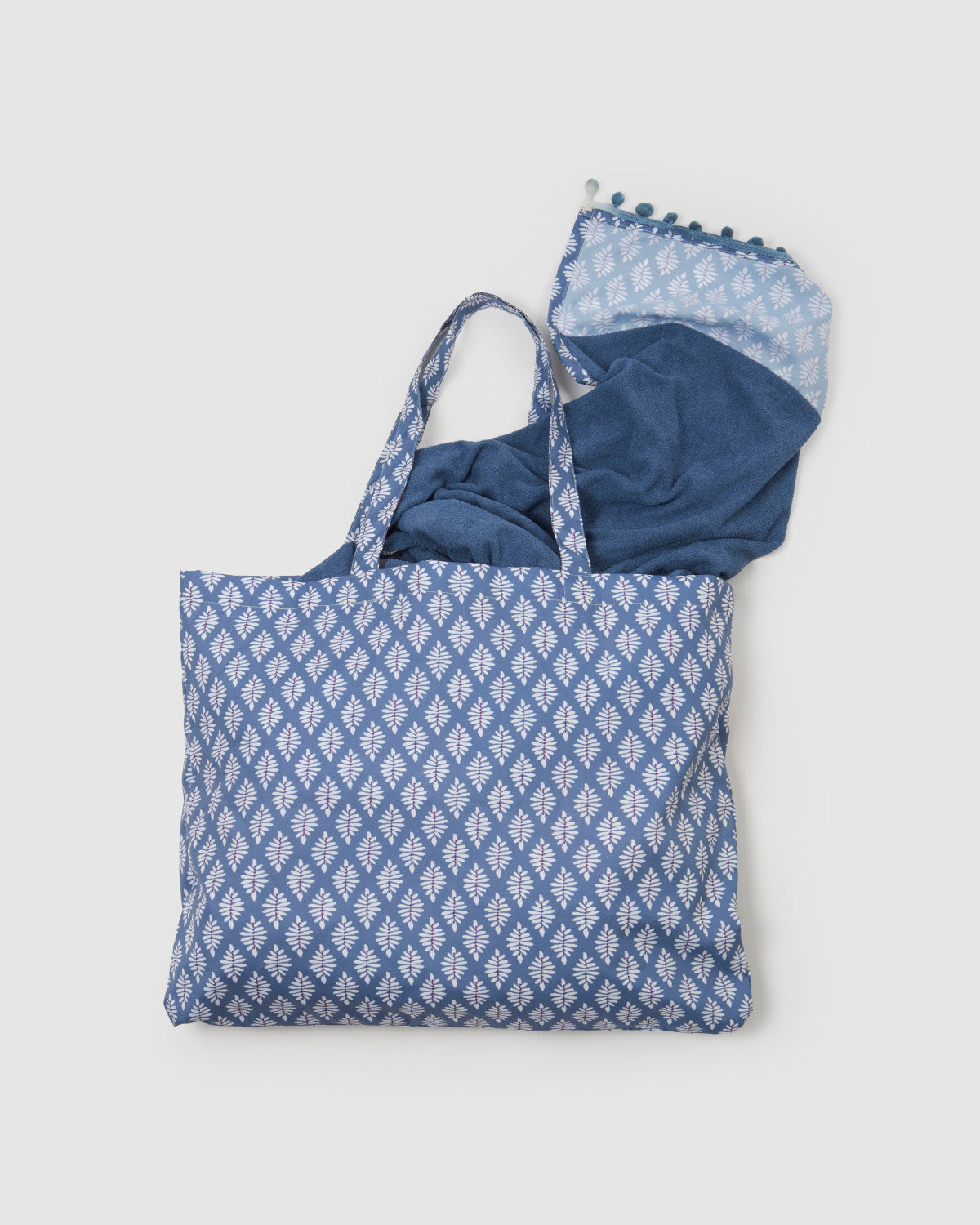 Pack bolso + toalla pareo zurich azul