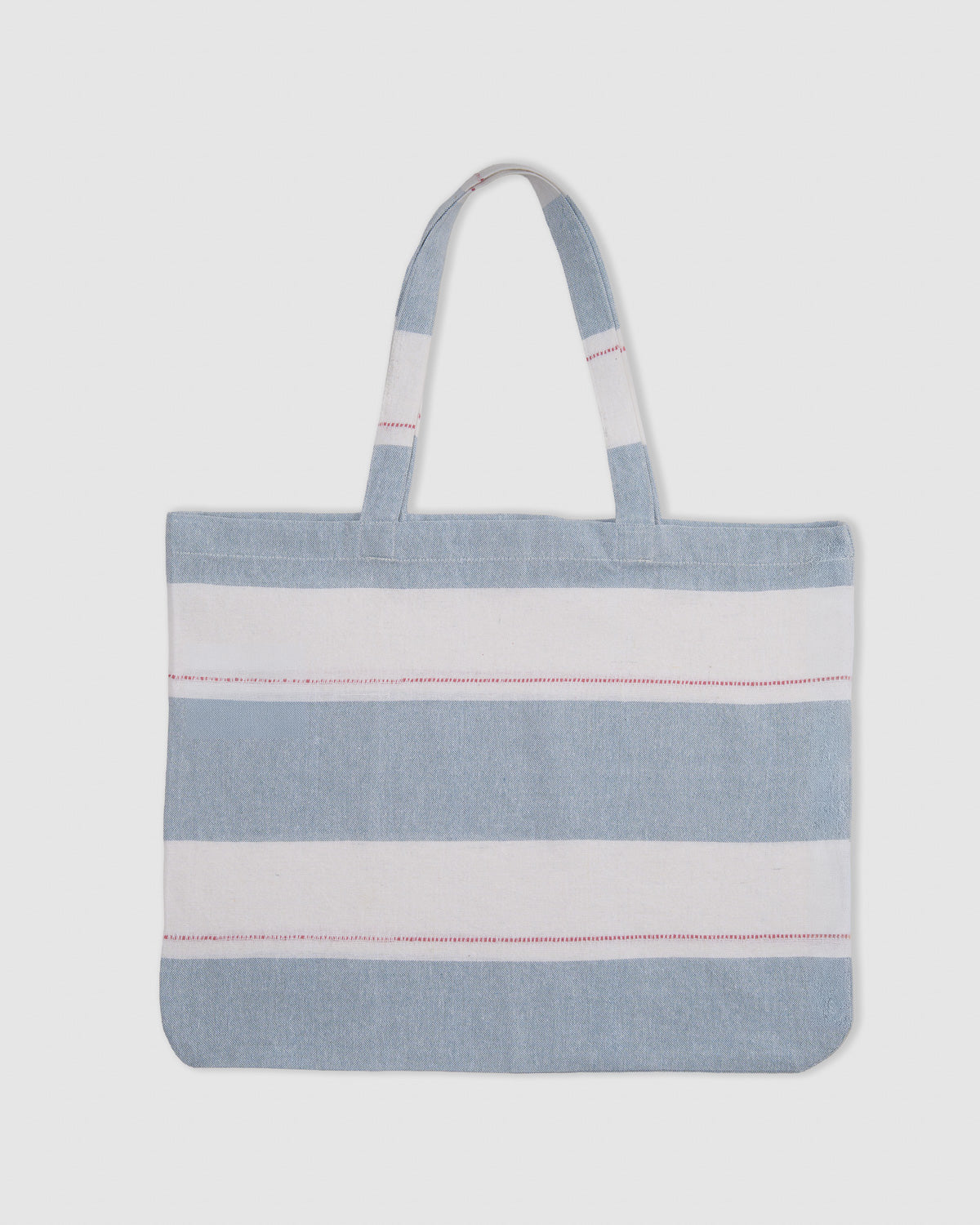 Pack bolso + toalla pareo algodón raya oria índigo
