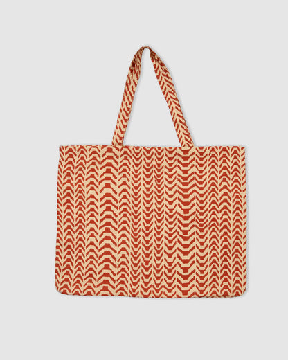 Set borsa + telo pareo oveta terracotta