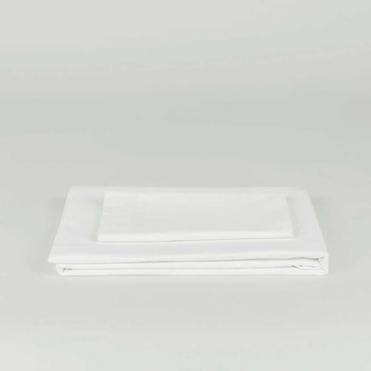 Juego de sábanas algodón Percal blanco