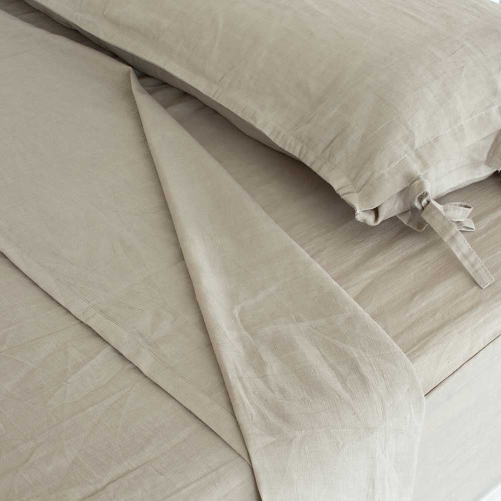 Set di lenzuola in lino, tintura