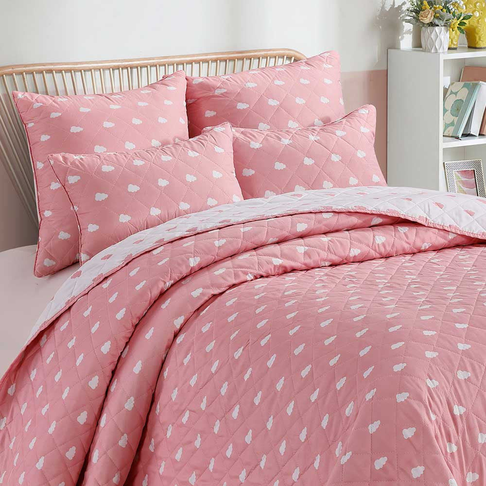 Colcha bouti Nubecita rosa