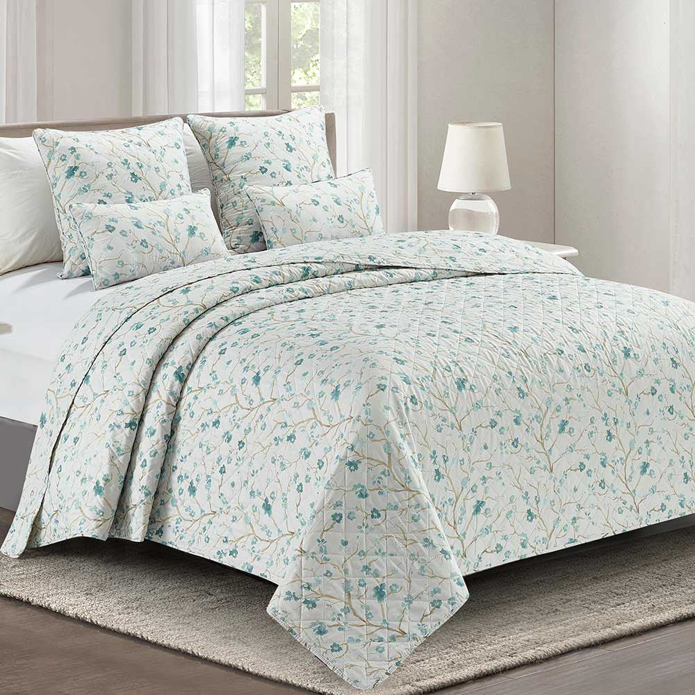 Colcha Tiffany verde Samantha