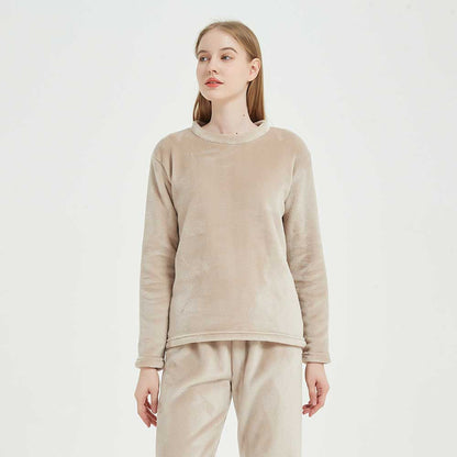 Pijama terciopelo beige
