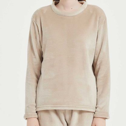 Pijama terciopelo beige