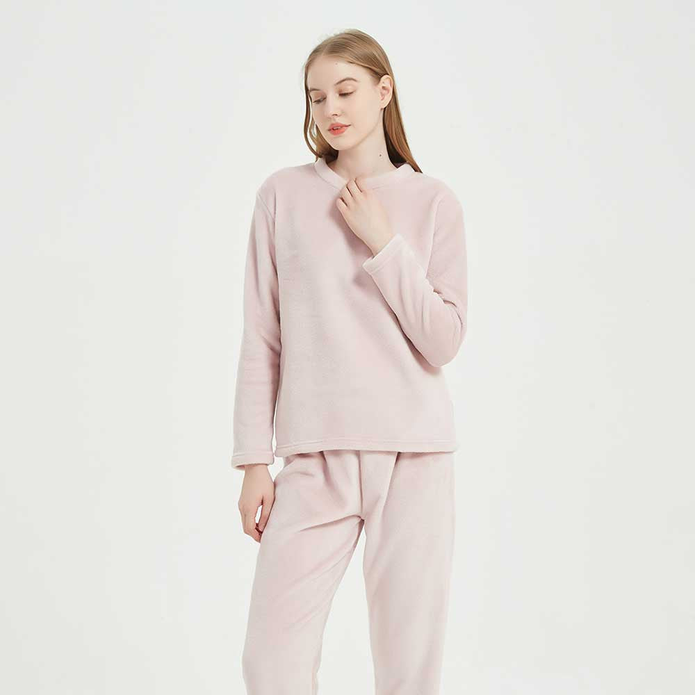 Pijama terciopelo rosa palo
