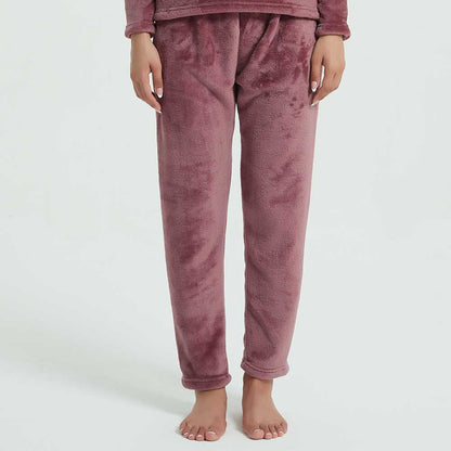 Pijama terciopelo malva rosa